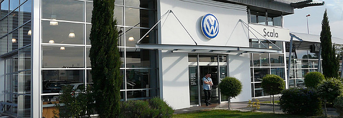 concession VW vitrine